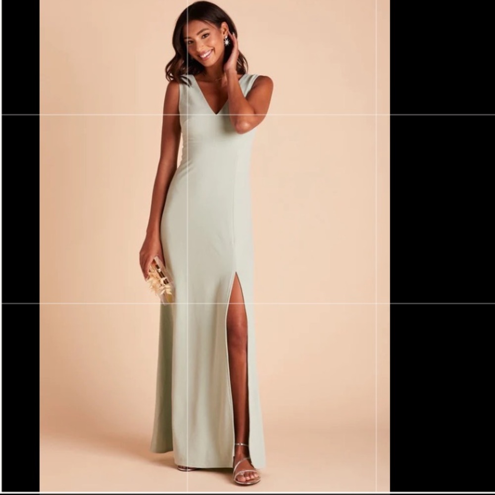 Birdy Grey- SHAMIN DRESS- CREPE SAGE size small hemmed to ankle length for 5’4